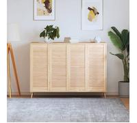 vidaXL Portes à persiennes 4 pcs Bois de pin massif 99,3x39,4 cm