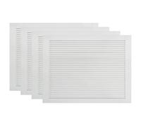 vidaXL Kastdeuren met lamellen 4 st 39,5x59,4 cm grenenhout wit151150 Blanc G