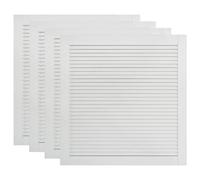 vidaXL Portes à persiennes 4 pcs Bois de pin massif Blanc 61,5x59,4 cm