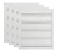 vidaXL Portes à persiennes 4 pcs Bois de pin massif Blanc 69x59,4 cm
