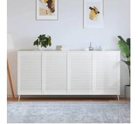 vidaXL Portes à persiennes 4 pcs Bois de pin massif Blanc 99,3x59,4 cm