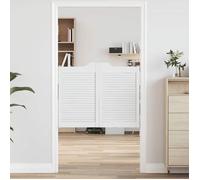 vidaXL Portes battantes à persiennes 2 paires blanc 80x100 cm, portes de salon, portes de bar, portes à charnières, portes 4107143