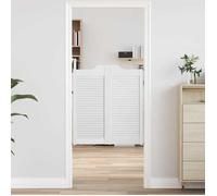 vidaXL Portes battantes à persiennes 2 paires blanc 90x80 cm, portes de salon, portes de bar, portes à charnières, portes 4107139