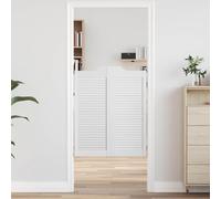 vidaXL Portes battantes Blanc 100 x 40 cm Bois de pin massif