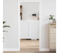 vidaXL Portes battantes Blanc 80 x 40 cm Bois de pin massif