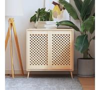 vidaXL Portes d'armoires en treillis 2 pcs 39,5x69 cm pin massif