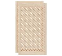 vidaXL Portes d'armoires en treillis, panneaux pour cuisine – 2 pcs, bois de pin massif