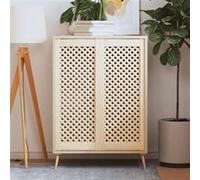 vidaXL Portes d'Armoires en Treillis 2 pcs, Panneaux de Radiateur, Portes de Bibliothèques, Décoration de Cuisine Salle de Bain, Bois de Pin Massif G