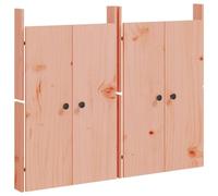vidaXL Portes de Cuisine d'Extérieur 2 pcs, Porte d'Accès de Cuisine avec Boutons, Porte d'Armoire de Jardin Patio Terrasse, Bois Massif Douglas