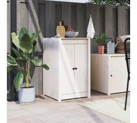 Vidaxl Portes De Cuisine D'extérieur Blanc 50x9x82 Cm Bois Pin Massif