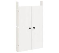 Portes de cuisine d extérieur blanc 50x9x82 cm bois pin massif