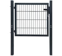 vidaXL Portillon 2D (simple) Gris anthracite 106x130 cm
