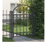 Vidaxl Porte De Clôture Gris 100 X 125 Cm Acier Peint Par Poudre