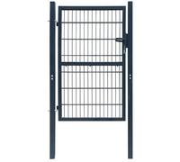 vidaXL Portillon de jardin 2D (simple) Gris anthracite 106x230 cm 141745