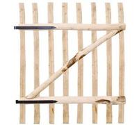vidaXL Portillon simple Bois de noisetier 100 x 120 cm