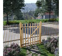 vidaXL Portillon simple de clôture Bois de noisetier 100x120 cm