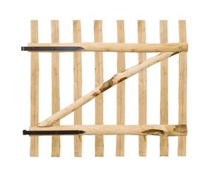 vidaXL Portillon Simple de clôture Bois de noisetier 100x90 cm