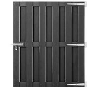 vidaXL Portillon WPC 100 x 112 cm Gris