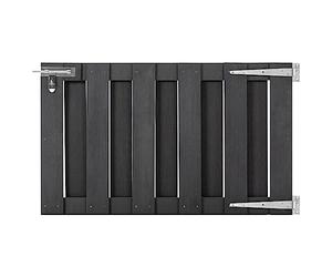 vidaXL Portillon WPC 100x60 cm Gris
