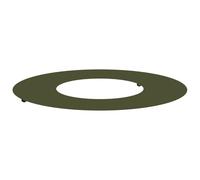 vidaXL Pot de Fleur en Plastique Vert Olive Plastique Grand Pot Rond