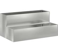 vidaXL Pot de fleurs de jardin Argent 100 x 60 x 45 cm Acier galvanisé