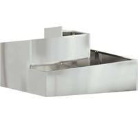 vidaXL Pot de fleurs de jardin Argent 80 x 80 x 50 cm Acier galvanisé