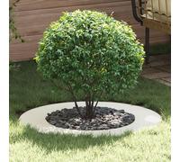 vidaXL Pot de Fleurs en Métal Blanc Blanc Métal 80 cm de diamètre