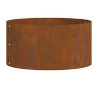 vidaXL Pot de plante rustique en acier corten | Diamètre 40 cm Utilisation intérieure/extérieur Matériau durable Design industriel Entretien facile Pour tous les espaces Conteneur en métal Support d'e