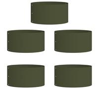 vidaXL Planteur de jardin 5 pcs vert olive 40 x 40 x 20 cm acier