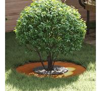 vidaXL Pot en Acier Corten Acier corten Grand Incrustations Décoratives