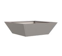 vidaXL Pot en métal Acier corten 50 x 50 x 15 cm Incrustations décoratives