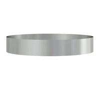 vidaXL Pot en métal argenté Argent galvanisé Métal galvanisé Grand