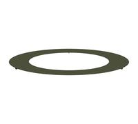 vidaXL Pot en métal Vert Olive Métal Grand Pot Rond Minimaliste