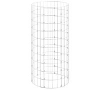 vidaXL Poteau à Gabion Circulaire Panier de Gabion Jardinière de Jardin Bac Plantes Terrasse d'Extérieur Acier Galvanisé 152016