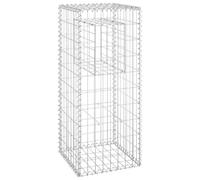 vidaXL Poteau à Panier de Gabion Poteau à Jardinière de Gabion de Patio Jardin Terrasse Extérieur Projets de Jardinage 151260