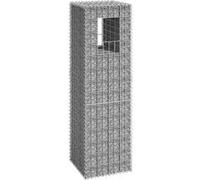vidaXL Poteau à panier de gabion 40x40x140 cm Fer