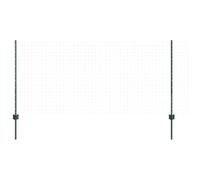 vidaXL Piquets de Clôture 11 pcs U-Channel Vert 100 cm Acier 42006265