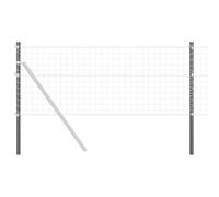vidaXL Poteau de clôture 110 cm en inox gris, avec 12 poteaux. Résistants à la rouille, protégés contre les UV. Facile à installer, parfait pour clôturer un jardin, aménager un espace ou délimiter de