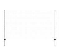 vidaXL Poteaux de clôture U-Channel 44 pièces Gris 180 cm Acier