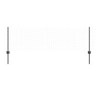 vidaXL Poteau de clôture. 44 pcs Gris 100 cm Acier, Poteaux de jardin et terrasse, solution en acier moderne pour espaces extérieurs, clôture robuste pour projets à domicile