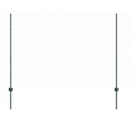 vidaXL Poteau de clôture. 5 pcs Vert 160 cm Acier, Piquets cylindriques Robustes pour Jardin et terrasse, barrière Moderne, Solution paysagère pour Votre extérieur