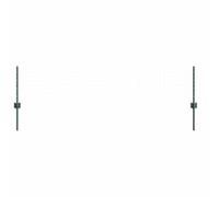 vidaXL Poteau de clôture. 5 pcs Vert 80 cm Acier, Piquets cylindriques Robustes pour Jardin et terrasse, barrière Moderne, Solution paysagère pour Votre extérieur