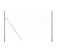 vidaXL Poteaux de clôture 2 pcs Gris 160 cm Acier revêtu par poudre