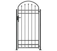 Vidaxl Porte De Clôture Gris 102 X 200 Cm Acier