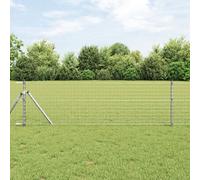Vidaxl Poteaux De Clôture 13 Pcs Ø32 Mm 80 Cm En Acier Galvanisé