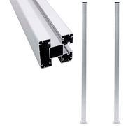 vidaXL Poteaux de clôture 2 pcs Aluminium 185 cm