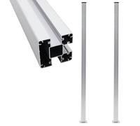 vidaXL Poteaux de clôture 2 pcs Aluminium 185 cm