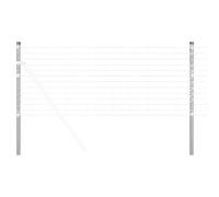 Piquet - poteau - accessoires cloture Vidaxl Poteau de clôture. 2 pcs Argenté 90 cm Acier peint par poudre