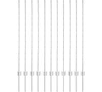 vidaXL Poteaux de clôture 22 pcs argent 120 cm Acier galvanisé