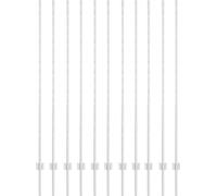 vidaXL Poteaux de clôture 22 pcs argent 150 cm Acier galvanisé